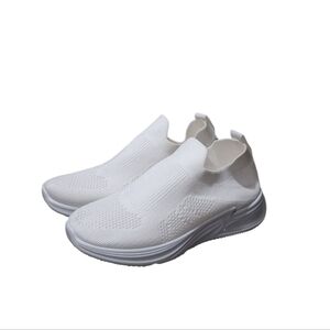 Women's White Slip-On Sneakers